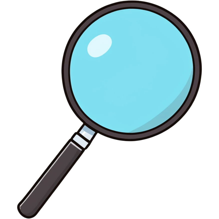 magnifying glass emoji
