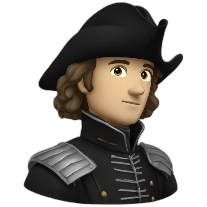 chevalier noir emoji