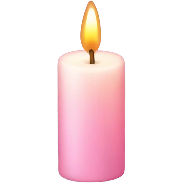 light pink candle emoji
