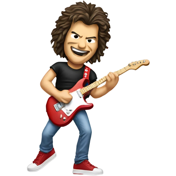Eddie van Halen on stage emoji