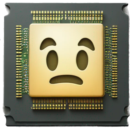 a computer chip emoji