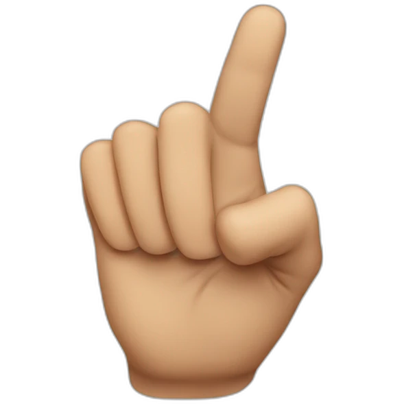 finger pointing emoji