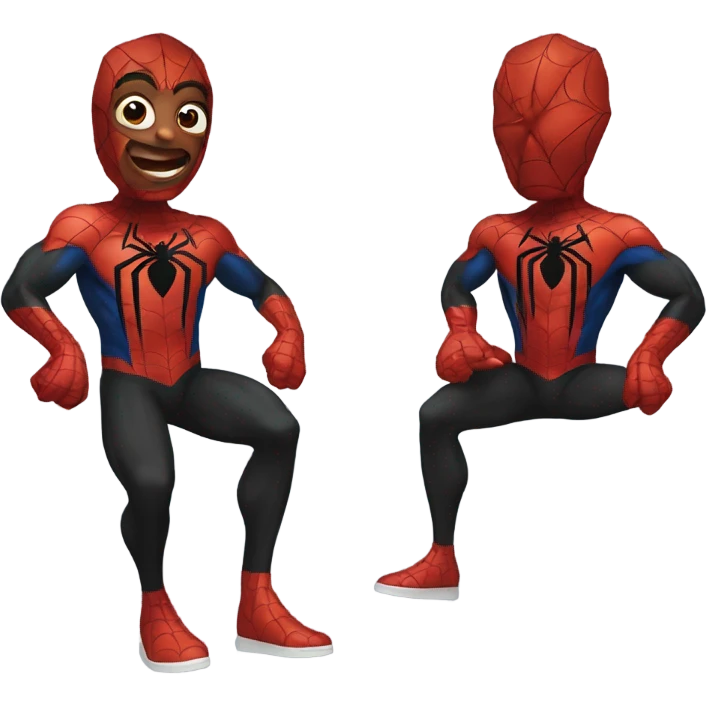 9 black spiderman emoji