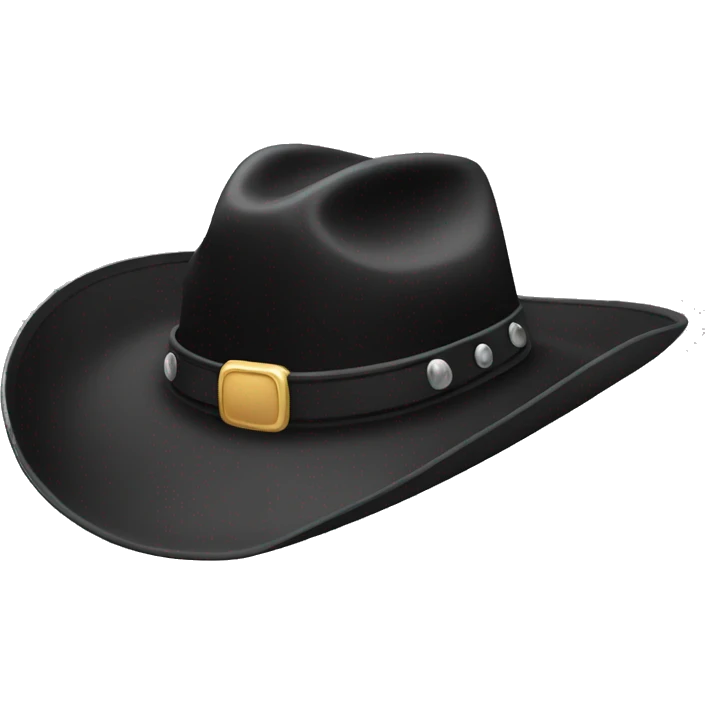 BLACK COWBOY HAT emoji