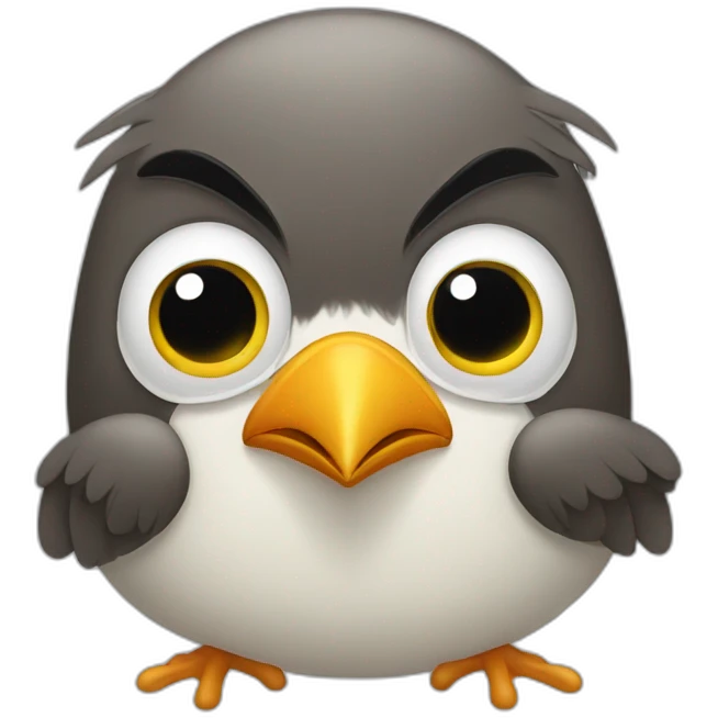 crying bird emoji