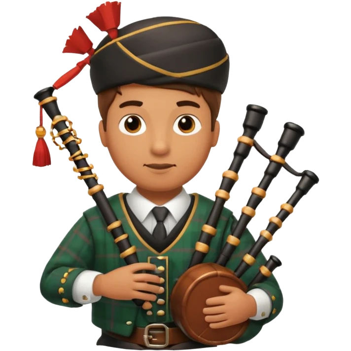 Manos tocando una gaita emoji