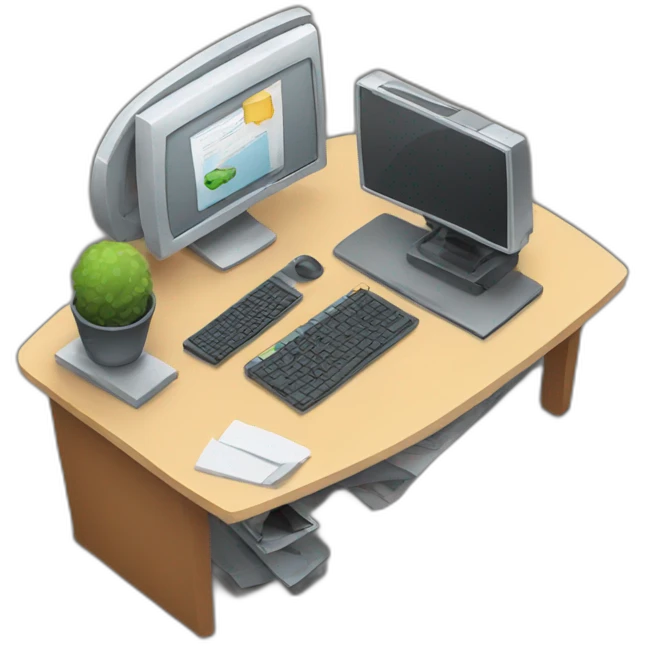 web developers desk emoji