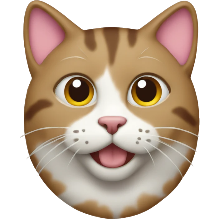 Cat with cookie color  emoji