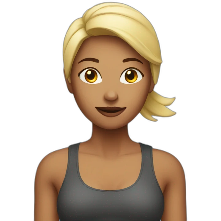 fitness woman emoji