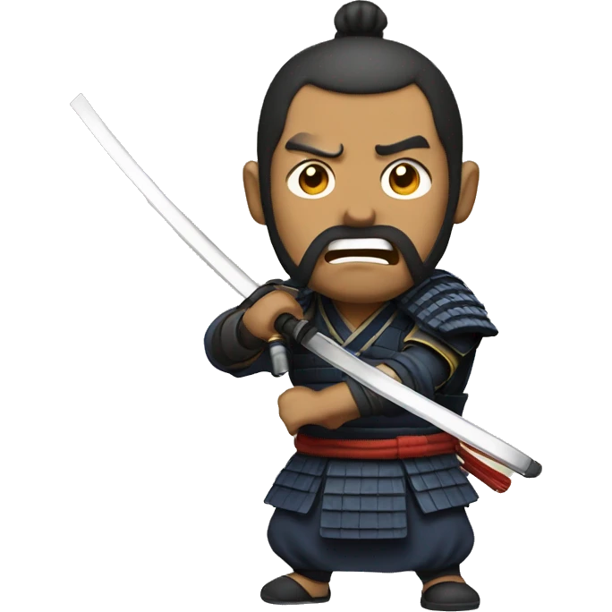 Samurai in complete shock emoji