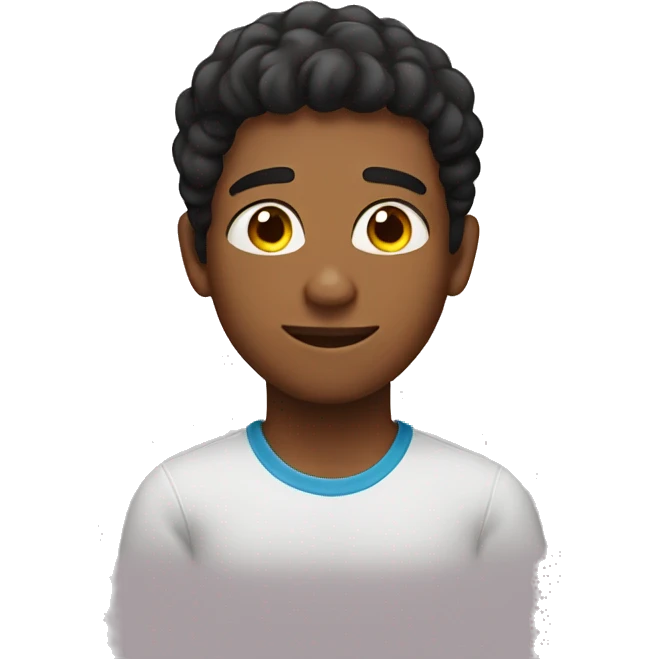 Brazilian male teenager with heart eyes  emoji