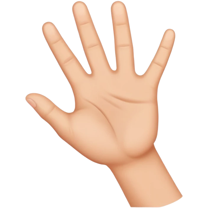 Stop hand gesture emoji
