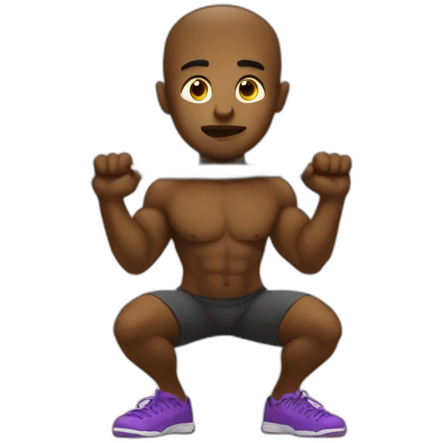 squatted with a barbell emoji