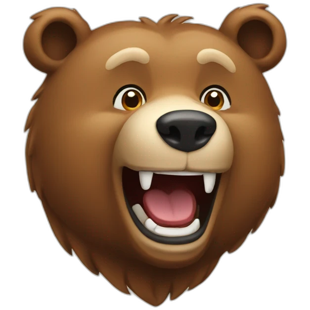 bear laught emoji