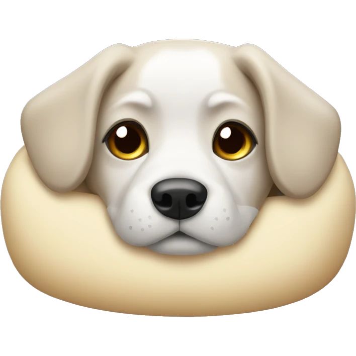 Dog in bed emoji