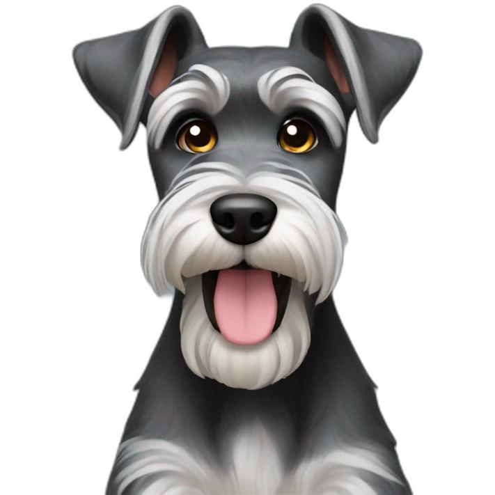 Full schnauzer begging emoji