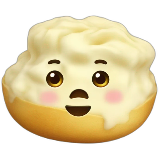 mashed potato with potato emoji