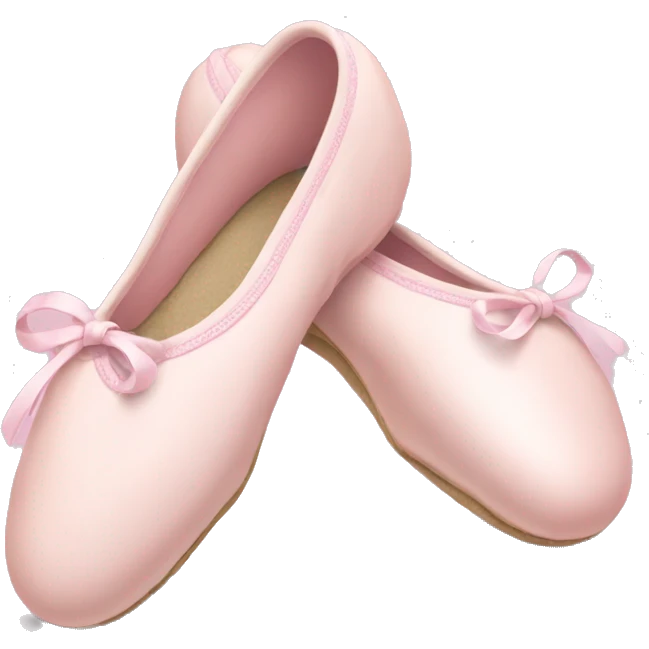 Pale pink ballet shoes emoji