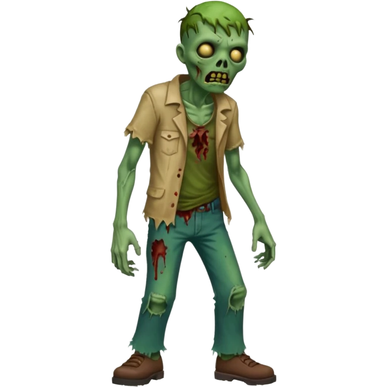 Create an emoji of  a scary Zombie full bodied emoji