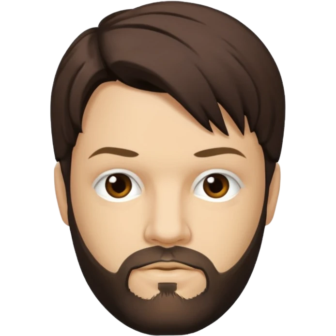 Bam Margera with dark brown hair emoji