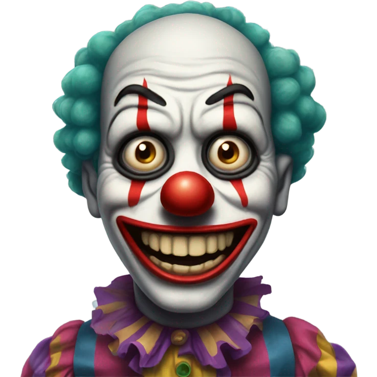 Creepy clown  emoji