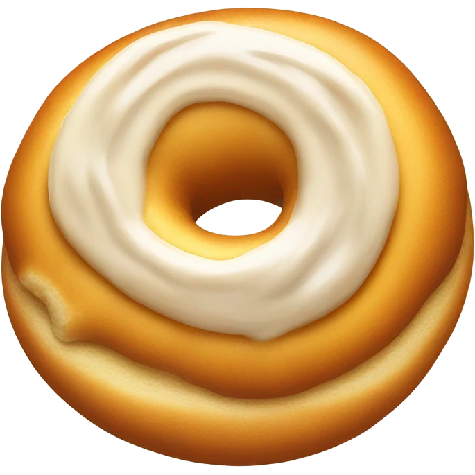 Honey bun with a bite taken out emoji