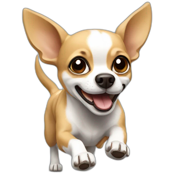 chihuahua running emoji
