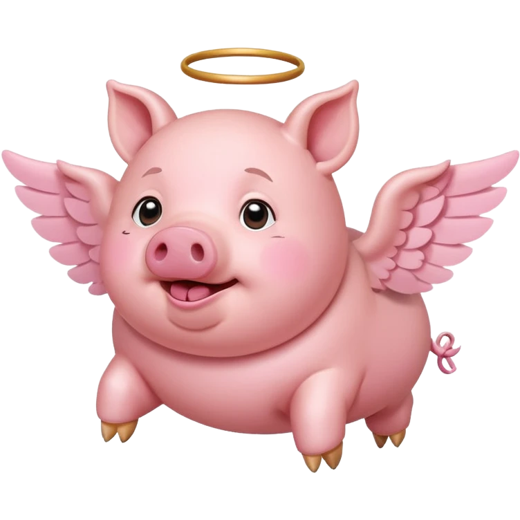 Flying pig  emoji