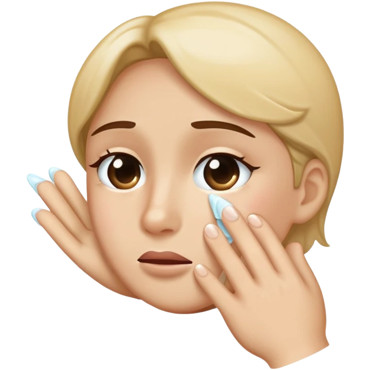 Wiping away tear  emoji