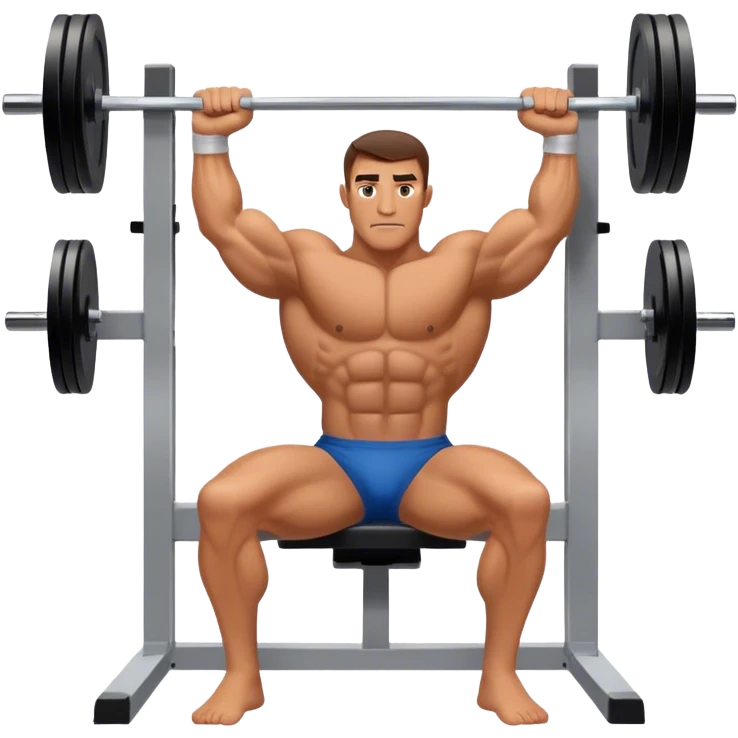 close-grip flat-benchpress emoji