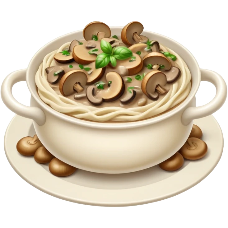 Mushroom stroganoff  emoji
