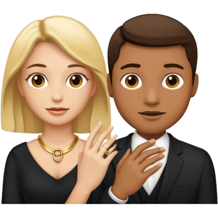🤴🏻💍👸🏼 emoji