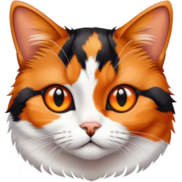 Small calico cat shorthair emoji
