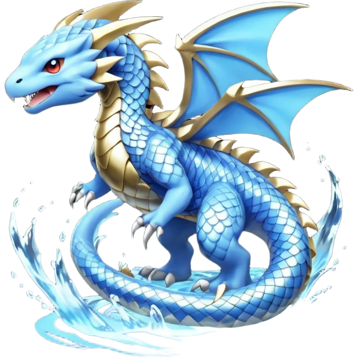Elemental Water-Electric-Steel-type natural realistic elegant cool handsome beautiful pretty badass Pokémon-Fakémon-creature emoji