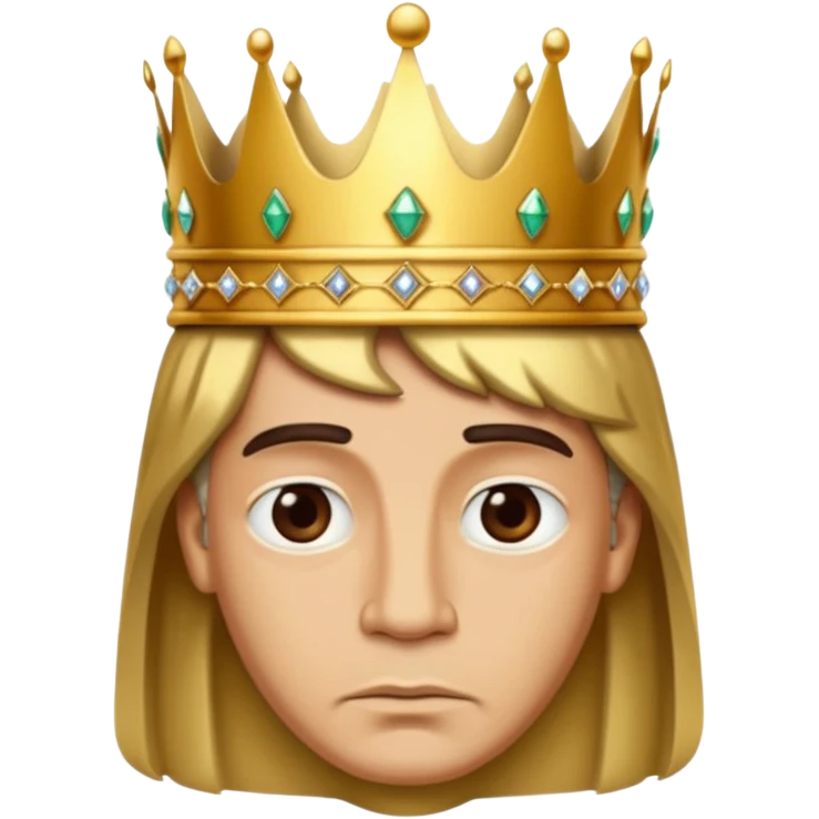 King is sad emoji