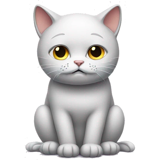 sad kitty with hands emoji