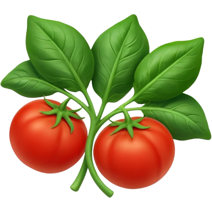 Spinach & tomato emoji