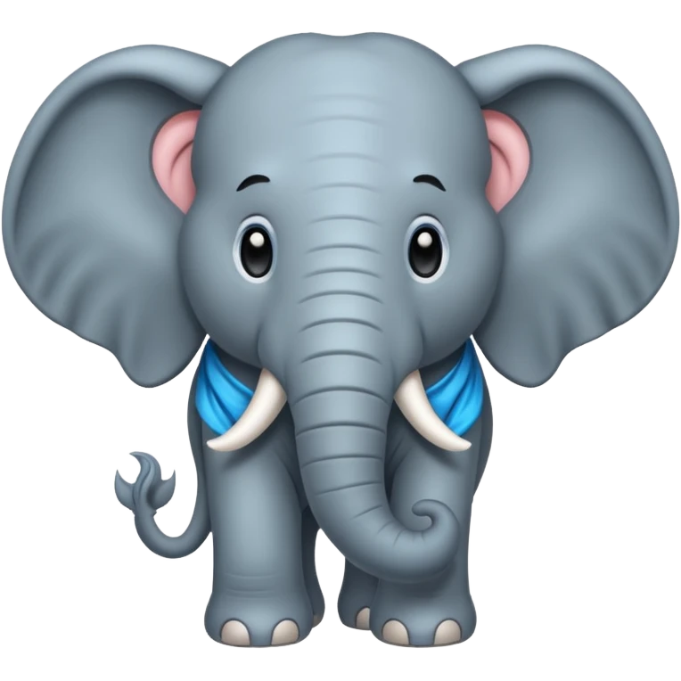 very long haired elephant emoji