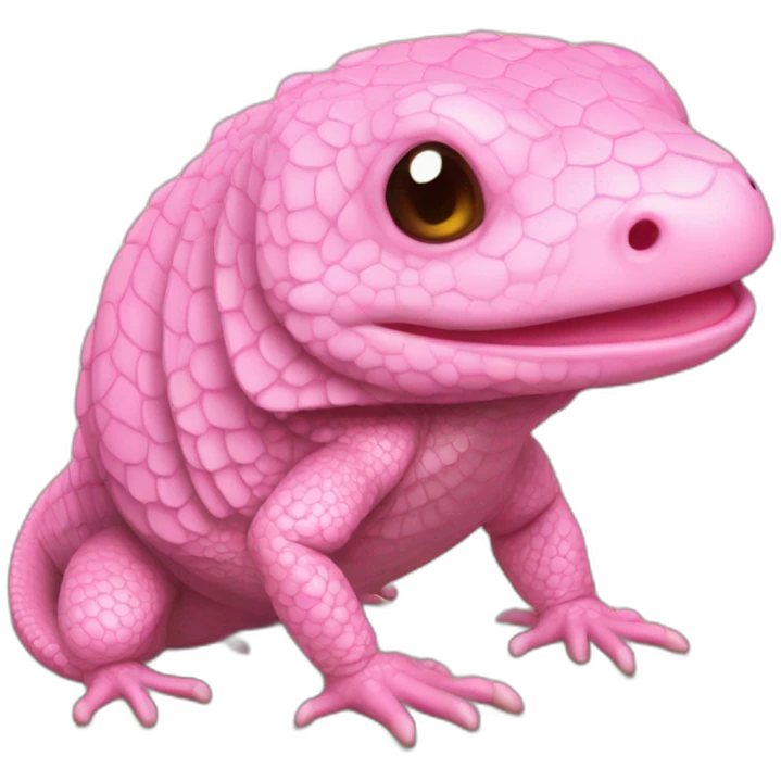 fat pink tegu lizard emoji