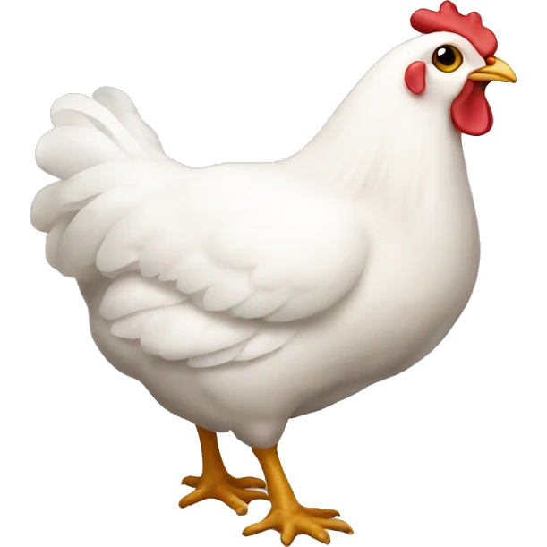 white whole chicken emoji emoji