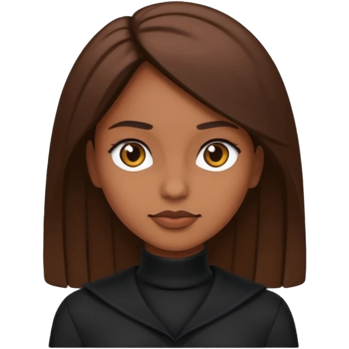 Black clothes fairy brown skin  emoji