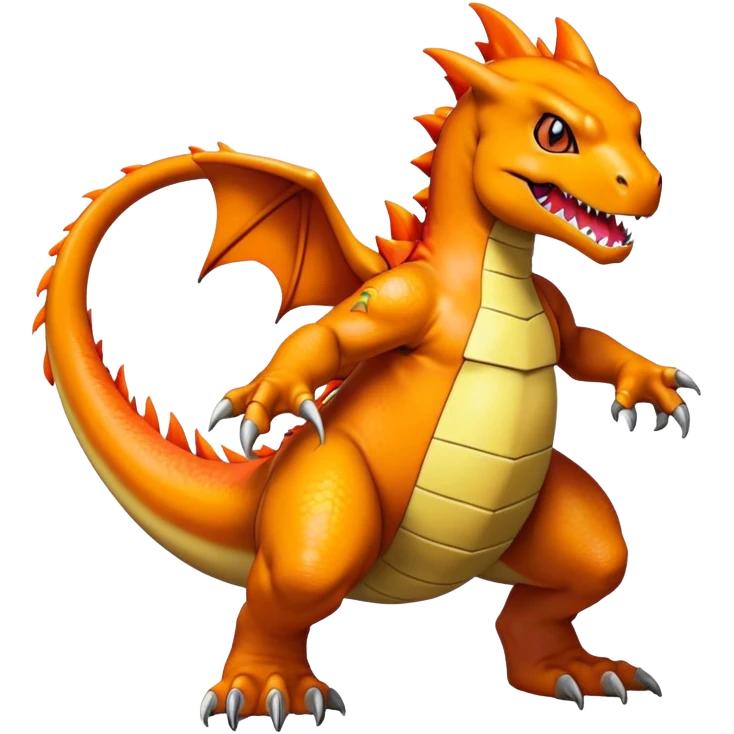  Cool Edgy Shiny Futuristic Ethereal Legendary Greymon-Digimon-Charmander-Charizard-Agumon-Charmeleon-Reptile full body emoji