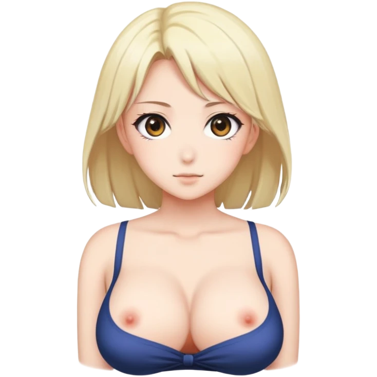 Anime girl with big boobs emoji