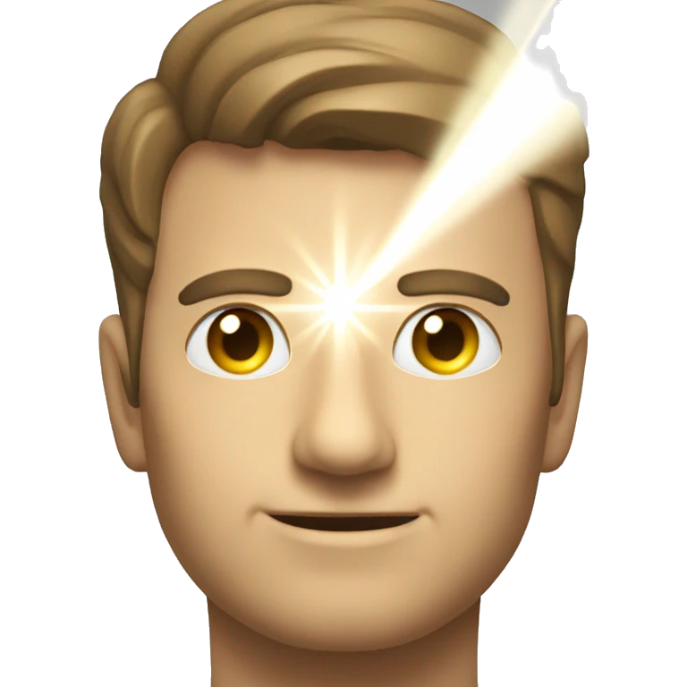 two light rays coming through the lenses emoji