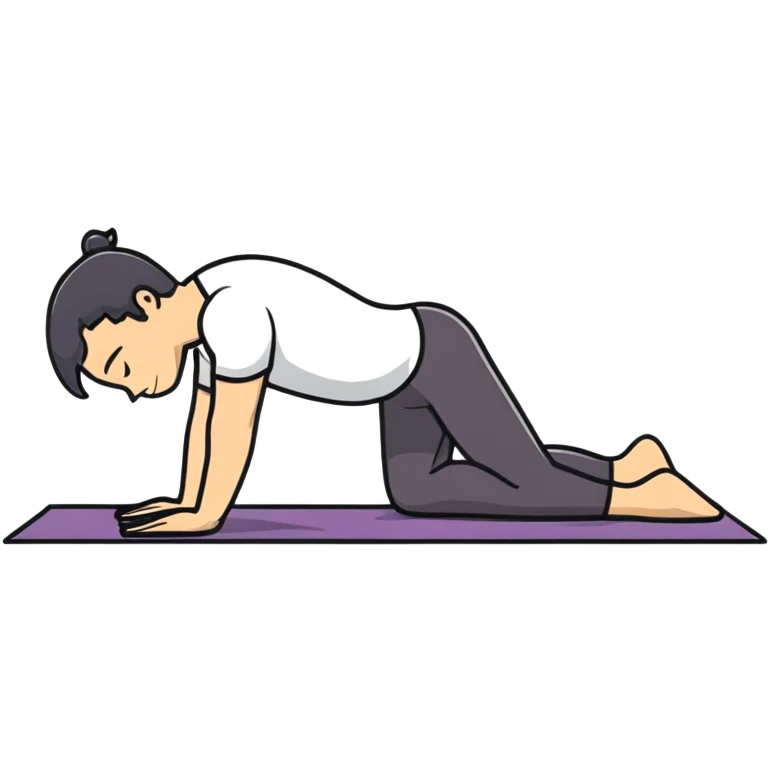 A man doing rehabilitation exercises on a yoga mat emoji