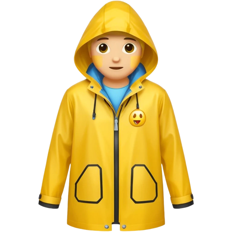yellow raincoat for women (just the jacket without a woman in it) emoji
