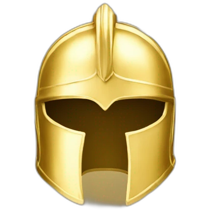 Gold Spartan Helmet emoji