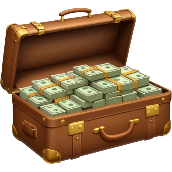 maleta con dinero emoji