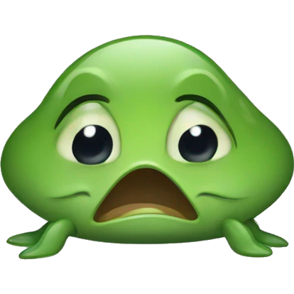  tadpole crying while wearing a suit emoji