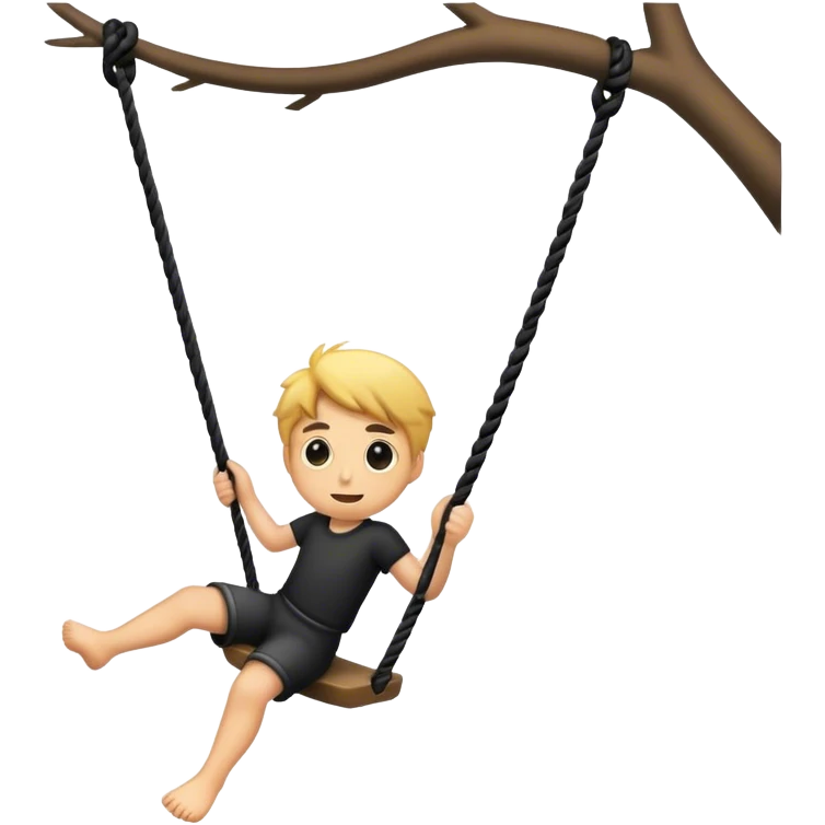 black rope swing  emoji